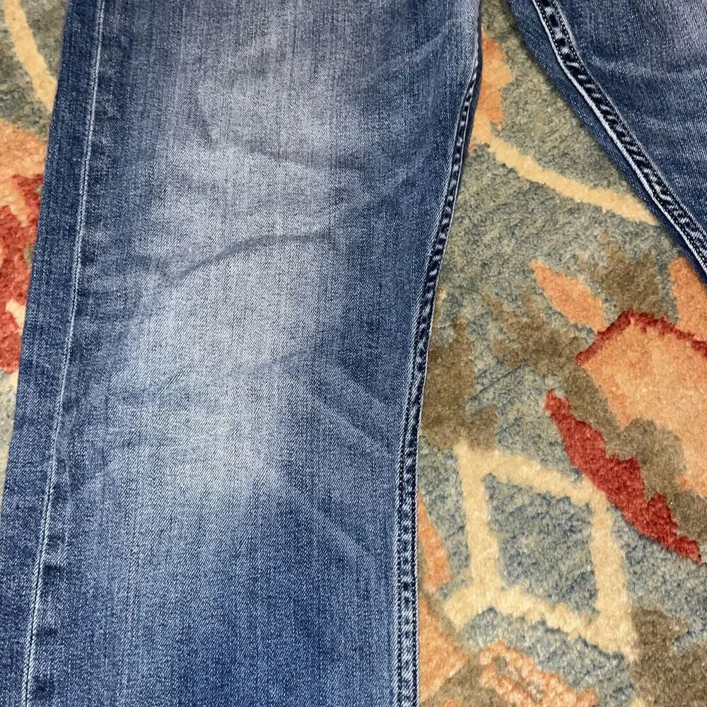 Levi's 36 x 32 Men's 513 Denim Relaxed Fit Straight Jeans - Blue
